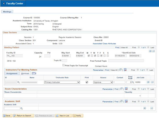A screenshot of the required MyMav section.