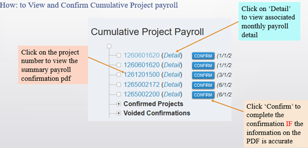 How to view cumulative project payroll